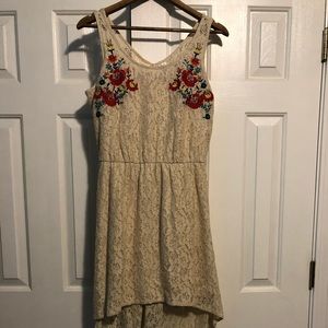 Cute high low lace dress